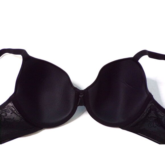 🆕WACOAL Net Effect T-Shirt Seamless Underwire Bra 36G Black #853340 - Picture 10 of 11